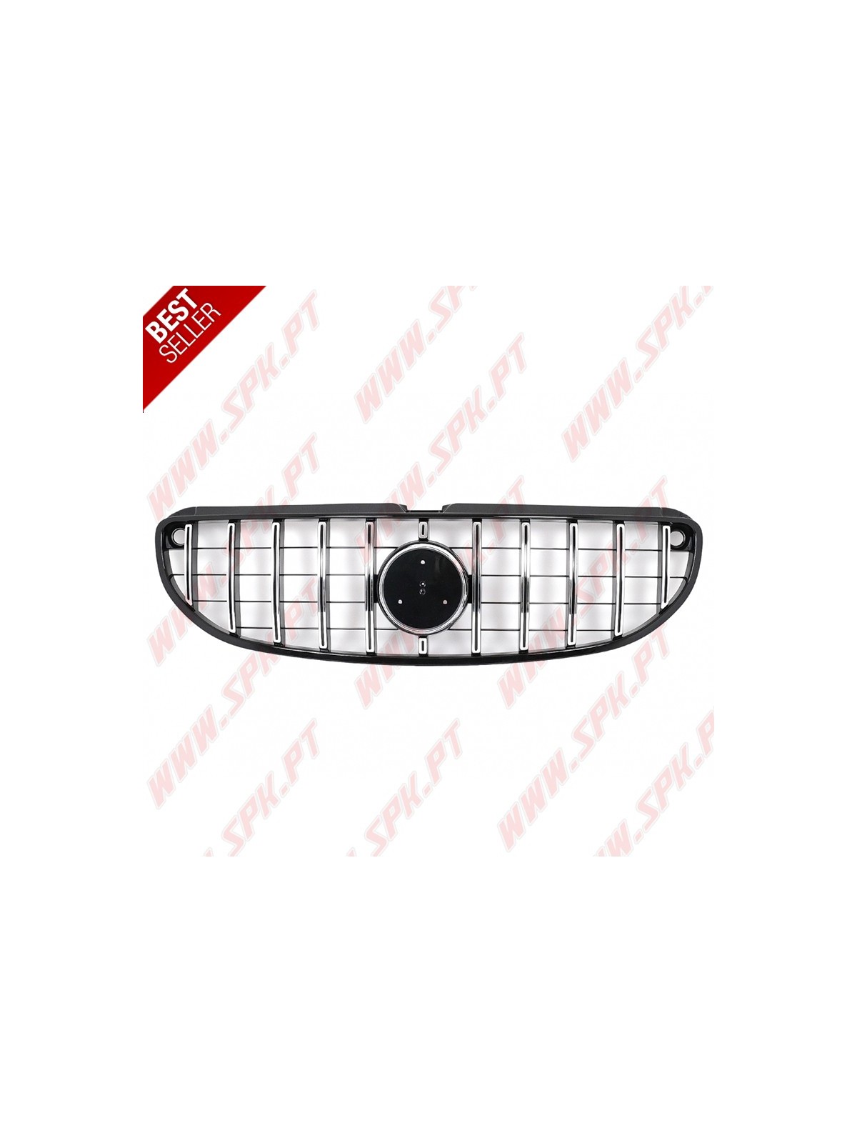 Grelha Frontal Look GTR Black+Chrome - Smart Fortwo 453 (2014-2019)