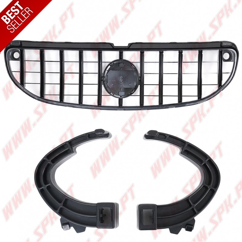 Grelha Frontal Look GTR Black+Chrome - Smart Fortwo 453 (2014-2019)