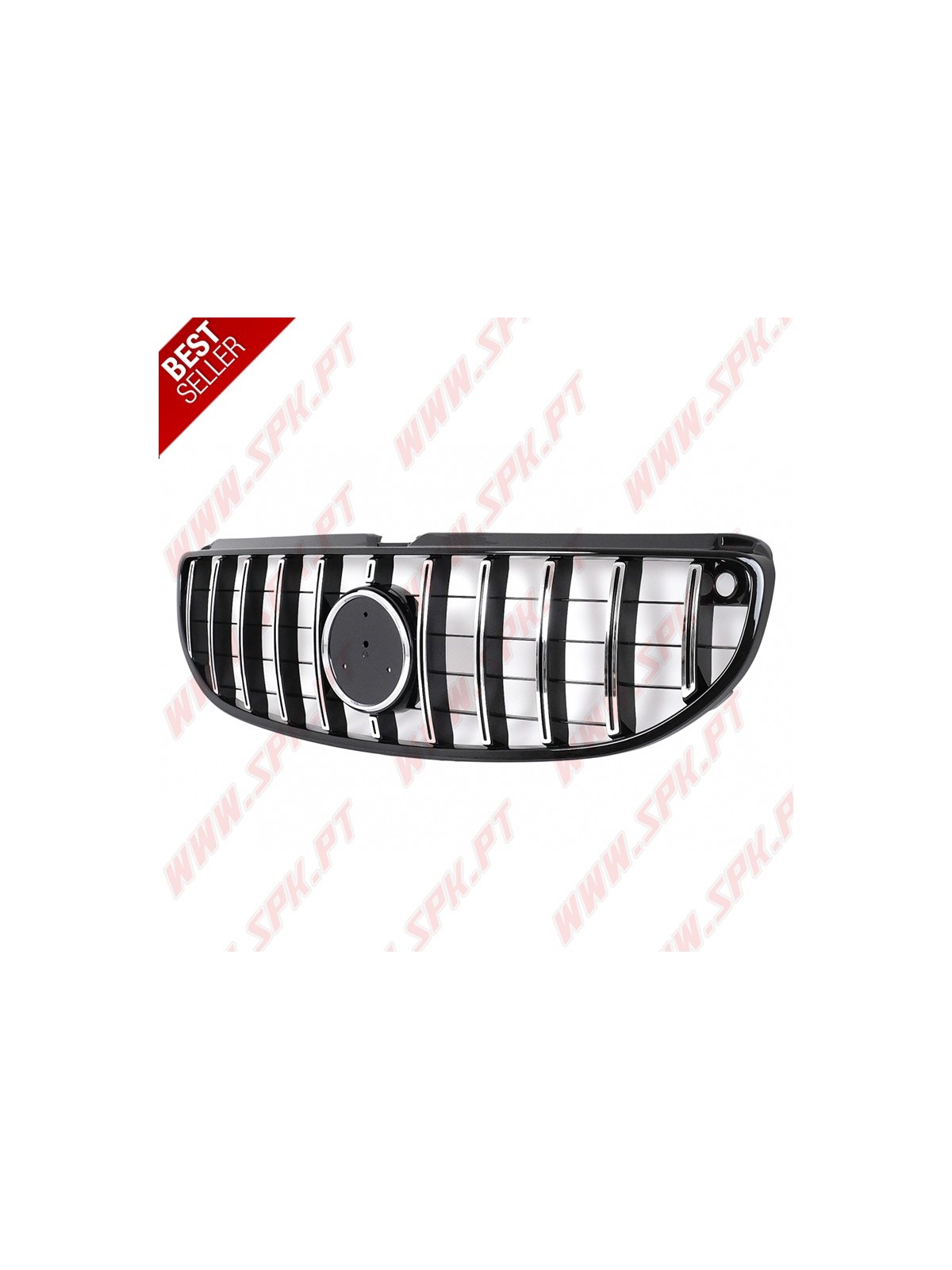 Grelha Frontal Look GTR Black+Chrome - Smart Fortwo 453 (2014-2019)