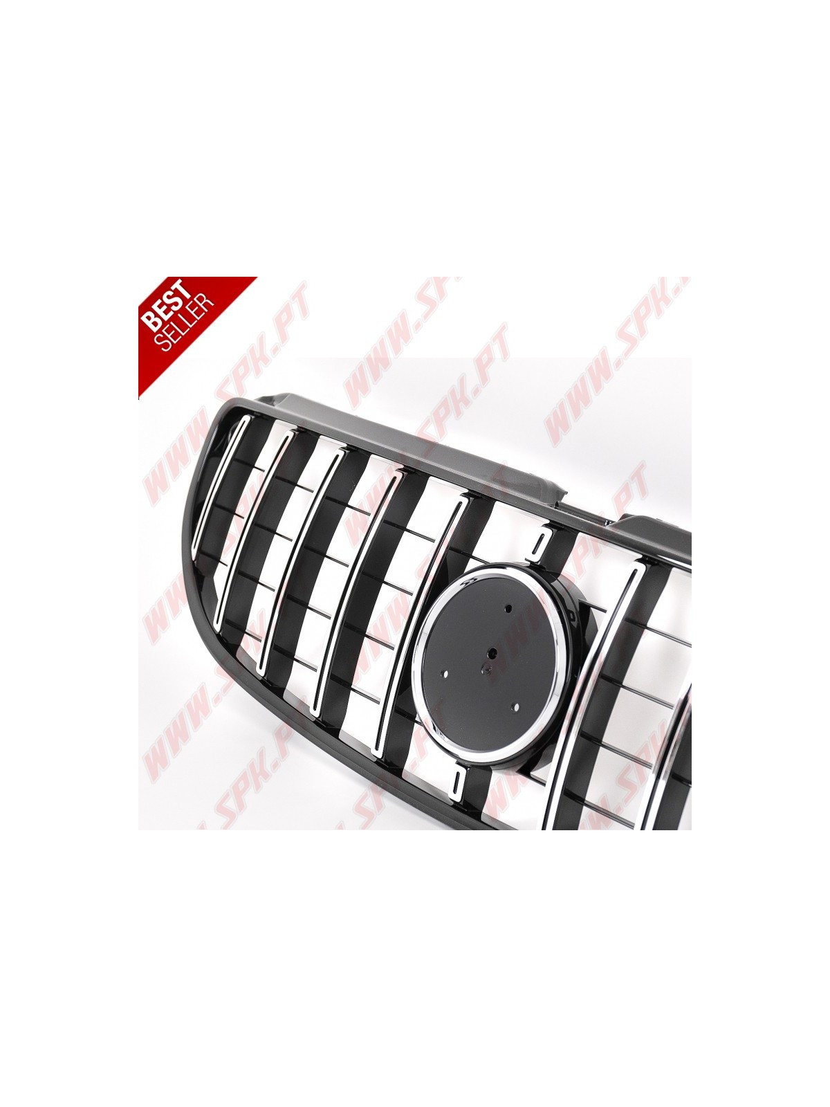 Grelha Frontal Look GTR Black+Chrome - Smart Fortwo 453 (2014-2019)