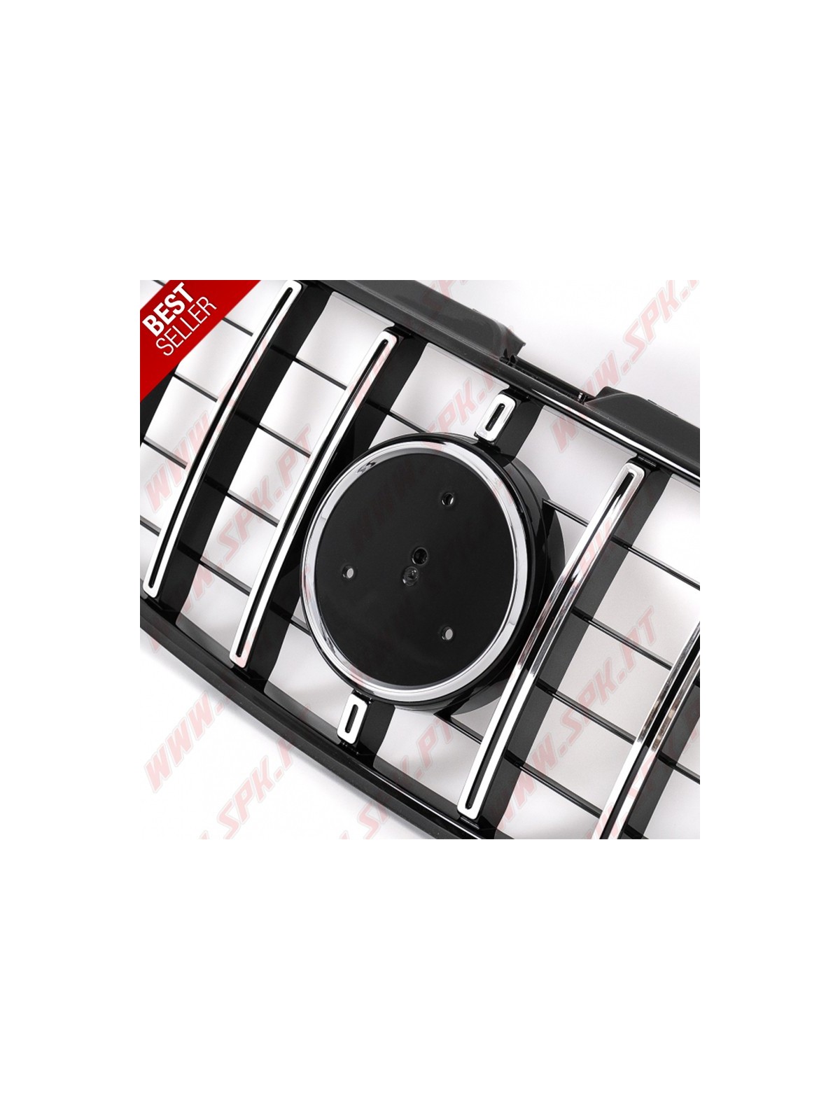 Grelha Frontal Look GTR Black+Chrome - Smart Fortwo 453 (2014-2019)