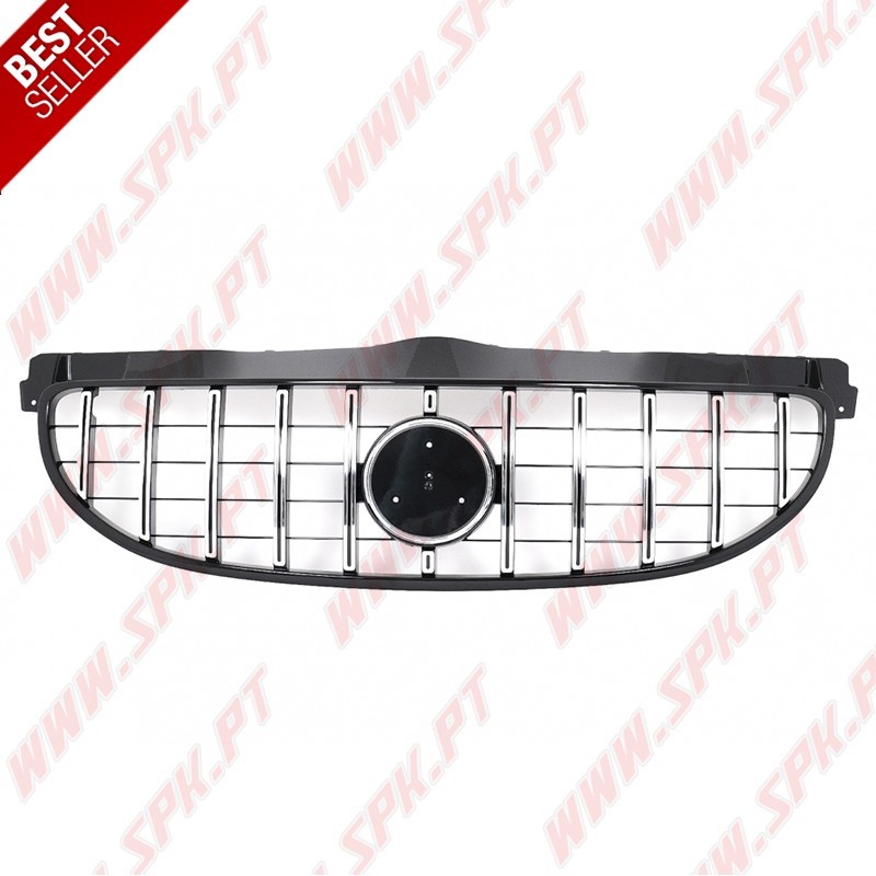 Grelha Frontal Look GTR Black+Chrome - Smart Forfour 453 (2014-2019)