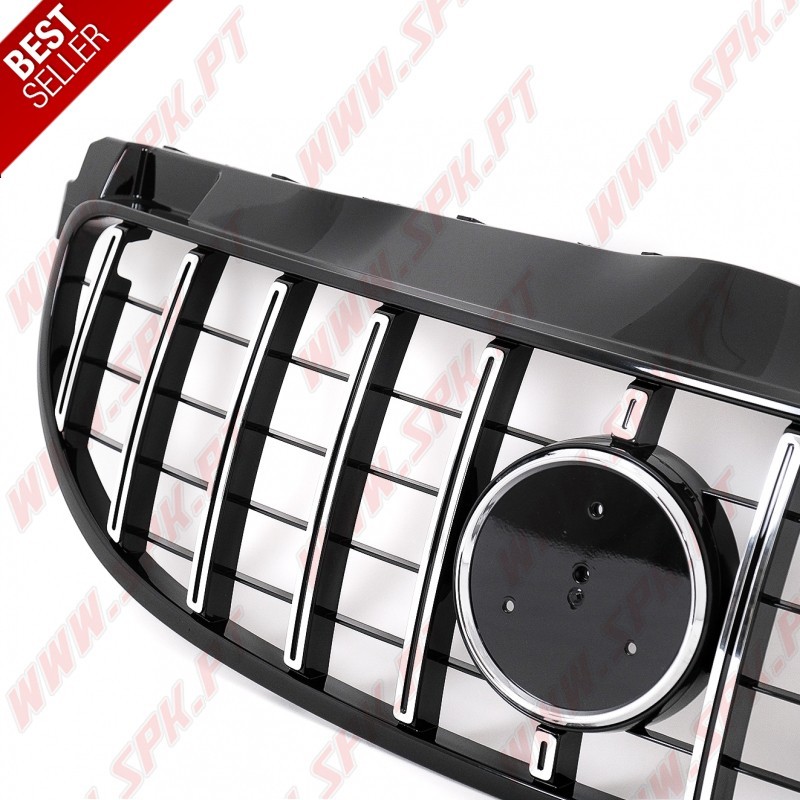 Grelha Frontal Look GTR Black+Chrome - Smart Forfour 453 (2014-2019)