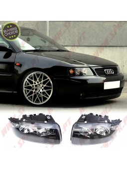 Faróis Cristal Black - Audi A3 8L Facelift (2000-2003)