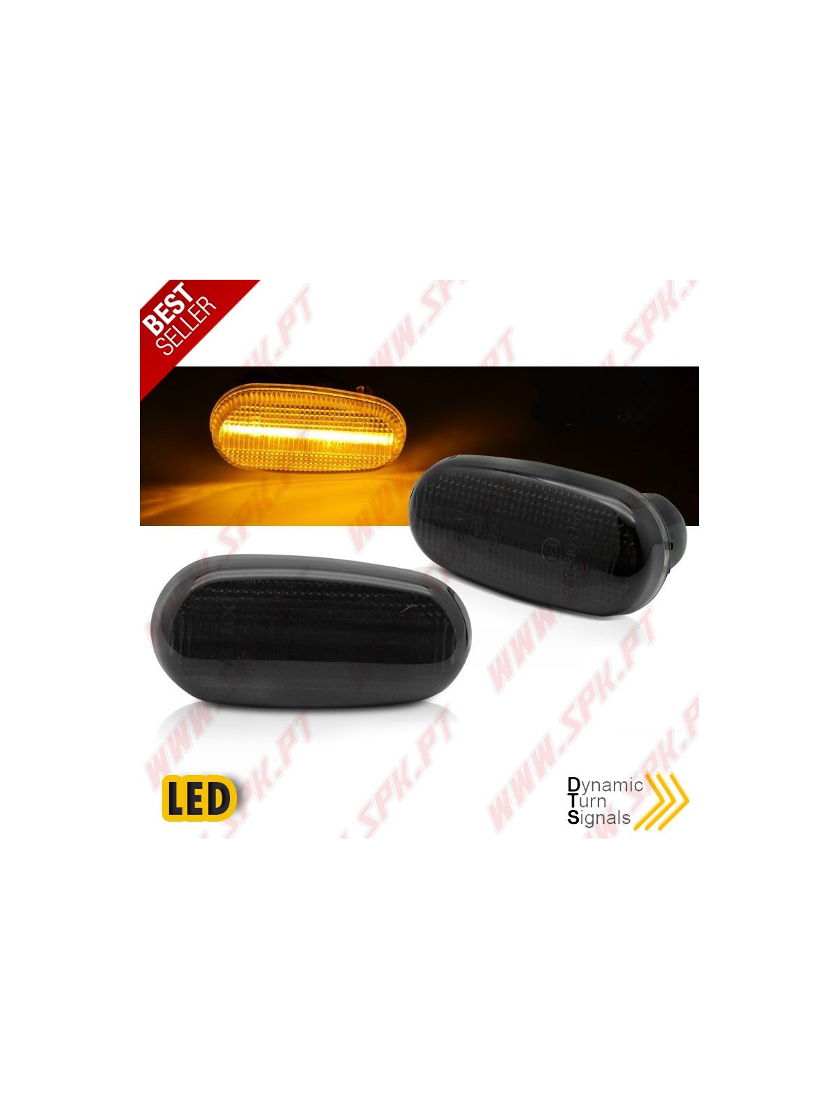 Piscas Laterais LED Dynamic / Smoke - Alfa 147 / GT / Mito (2000-) Piscas Laterais LED Dynamic / Smoke - Alfa 147 / GT / Mito (2000-)