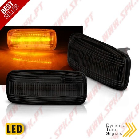 Piscas Laterais LED Dynamic V.1 / Smoke - Audi A3 8L / A4 B5 / A6 C5 / TT 8N (1997-2006)