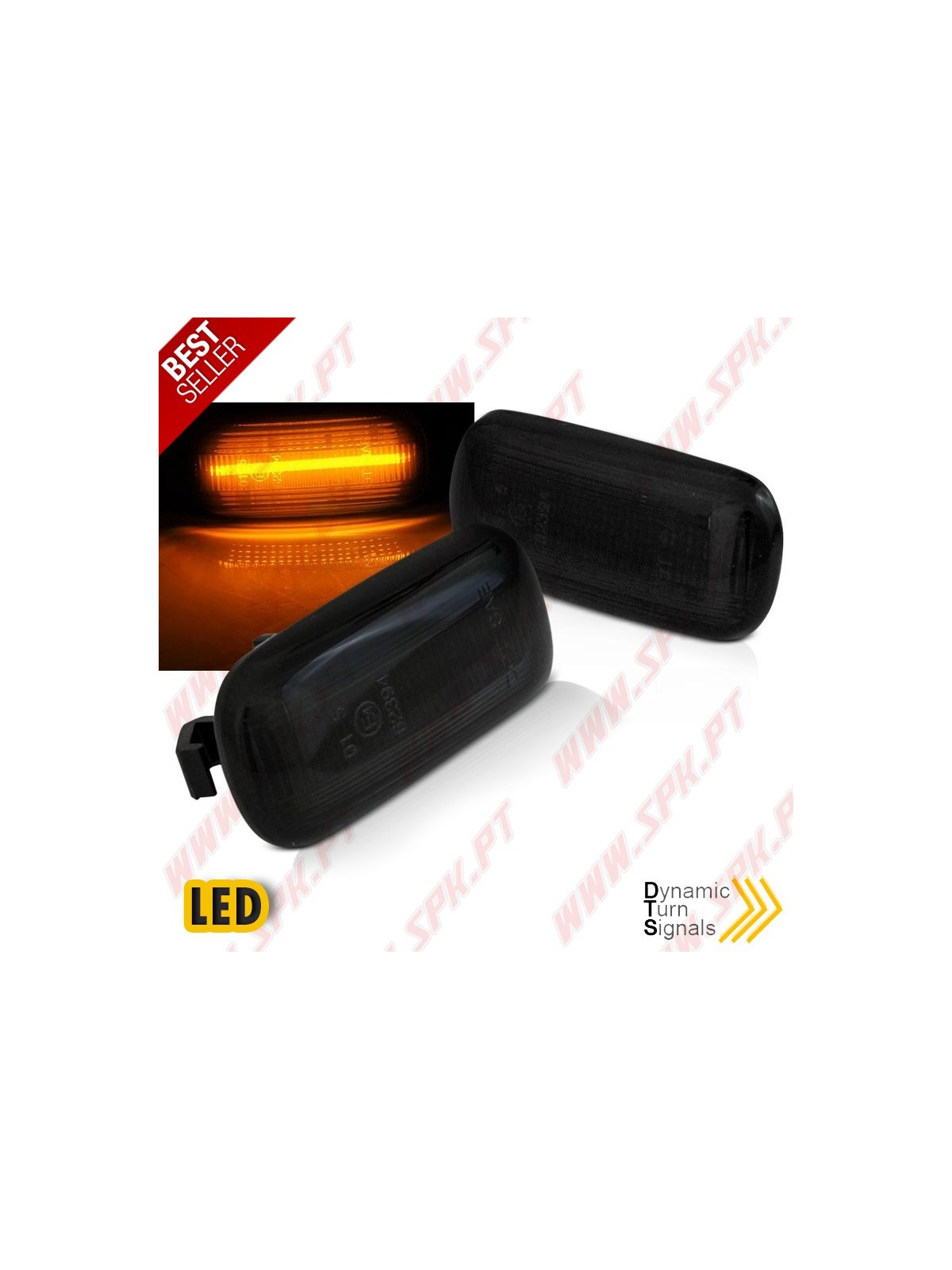 Piscas Laterais LED Dynamic / Smoke - Audi A3 8P / A4 B6 B7 / A6 C6 (2001-2011)