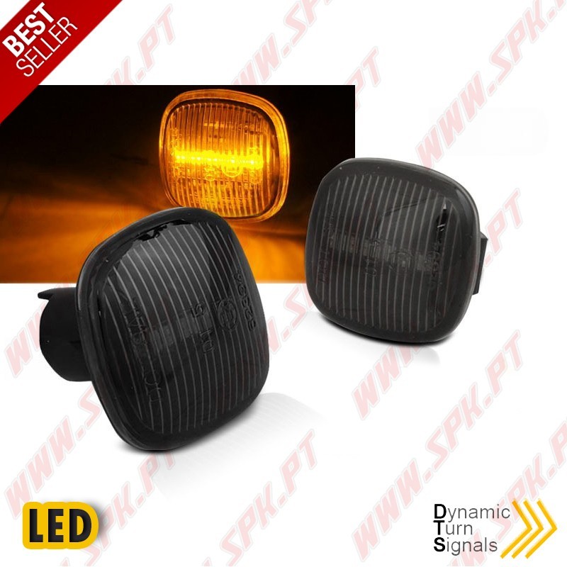 Piscas Laterais LED Dynamic / Smoke - Audi A3 8L / A5 B5 / Skoda Fabia / Octavia (1996-2004)