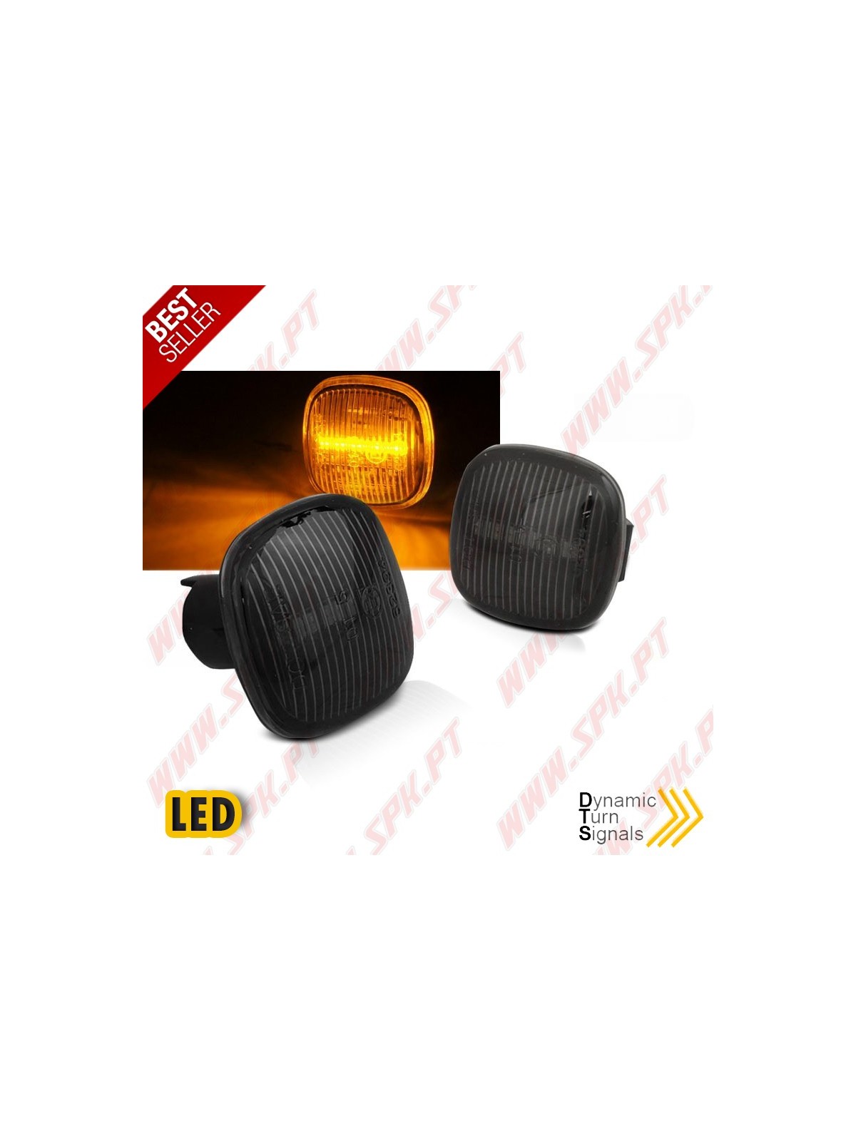 Piscas Laterais LED Dynamic / Smoke - Audi A3 8L / A5 B5 / Skoda Fabia / Octavia (1996-2004)