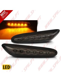 Piscas Laterais LED / Smoke - BMW E46 / E81 / E82 / E87 / E88 / E60 / E61 / E90 / E91 / E92 / E93 (2001-2013)