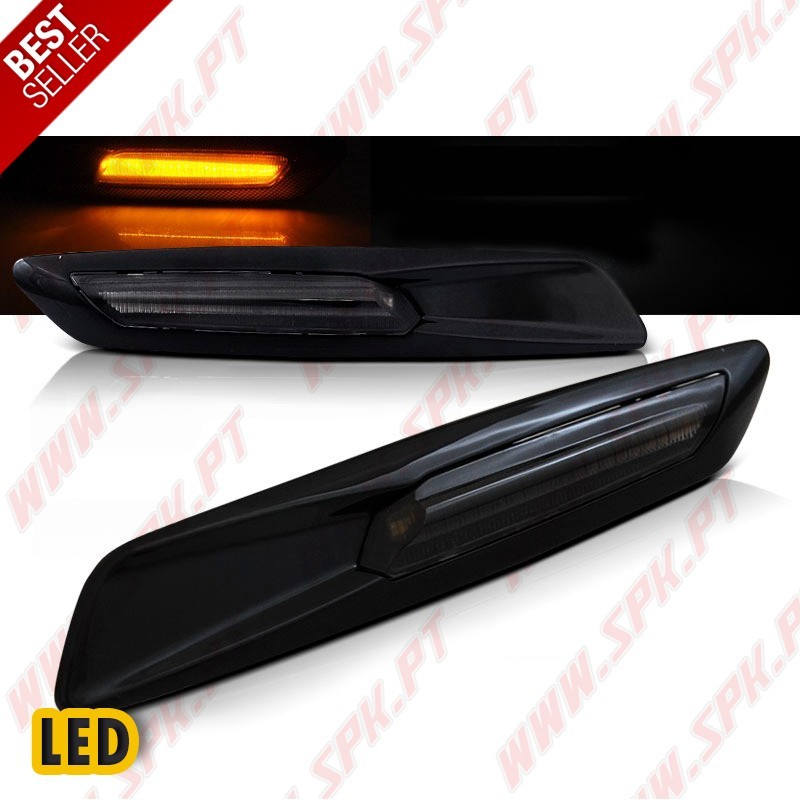 Piscas Laterais LED Look F10 / Smoke - BMW E60 / E90 / E92 / E81 / E82 (2004-2011) Piscas Laterais LED Look F10 / Smoke - BMW E60 / E90 / E92 / E81 / E82 (2004-2011)