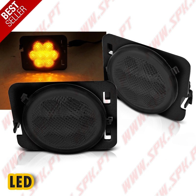 Piscas Laterais LED / Smoke - Jeep Wrangler JK (2007-2018) Piscas Laterais LED / Smoke - Jeep Wrangler JK (2007-2018)