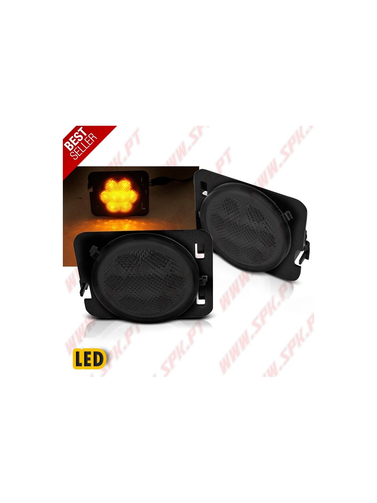 Piscas Laterais LED / Smoke - Jeep Wrangler JK (2007-2018) Piscas Laterais LED / Smoke - Jeep Wrangler JK (2007-2018)