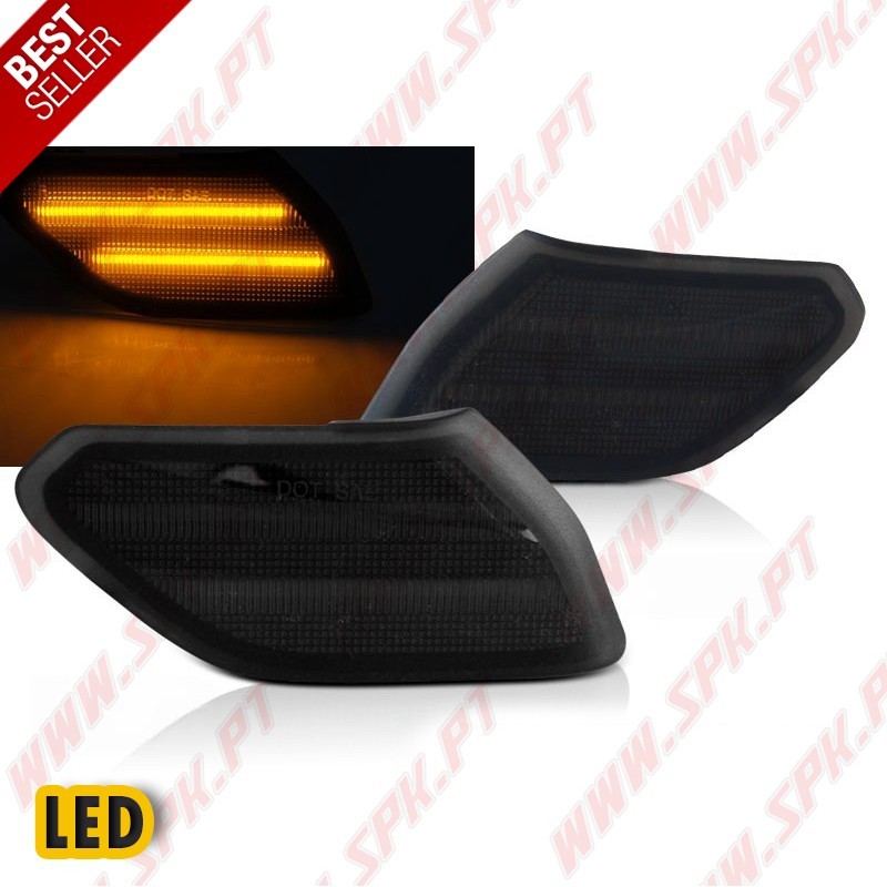 Piscas Laterais LED / Smoke - Jeep Wrangler JL (2018-) Piscas Laterais LED / Smoke - Jeep Wrangler JL (2018-)