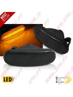 Piscas Laterais LED Dynamic / Smoke - Fiat Punto / Panda / Stilo / Qubo (2001-2020)