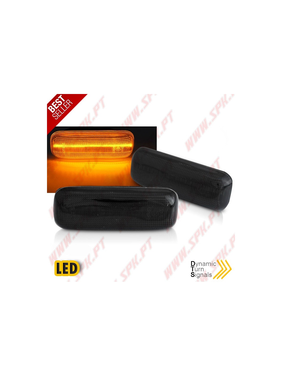 Piscas Laterais LED Dynamic / Smoke - Mercedes ML W163 (1998-2005)