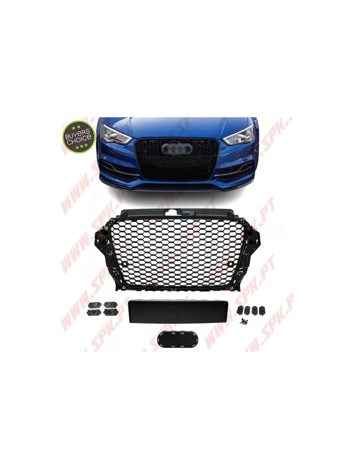 Grelha Frontal Look RS - Audi A3 8V (2012-2016)