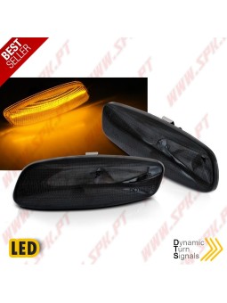 Piscas Laterais LED Dynamic / Smoke - Peugeot 207 / 308 / 3008 / 5008 / Citroen C3 / C4 / DS3 / DS4 (2004-2015)