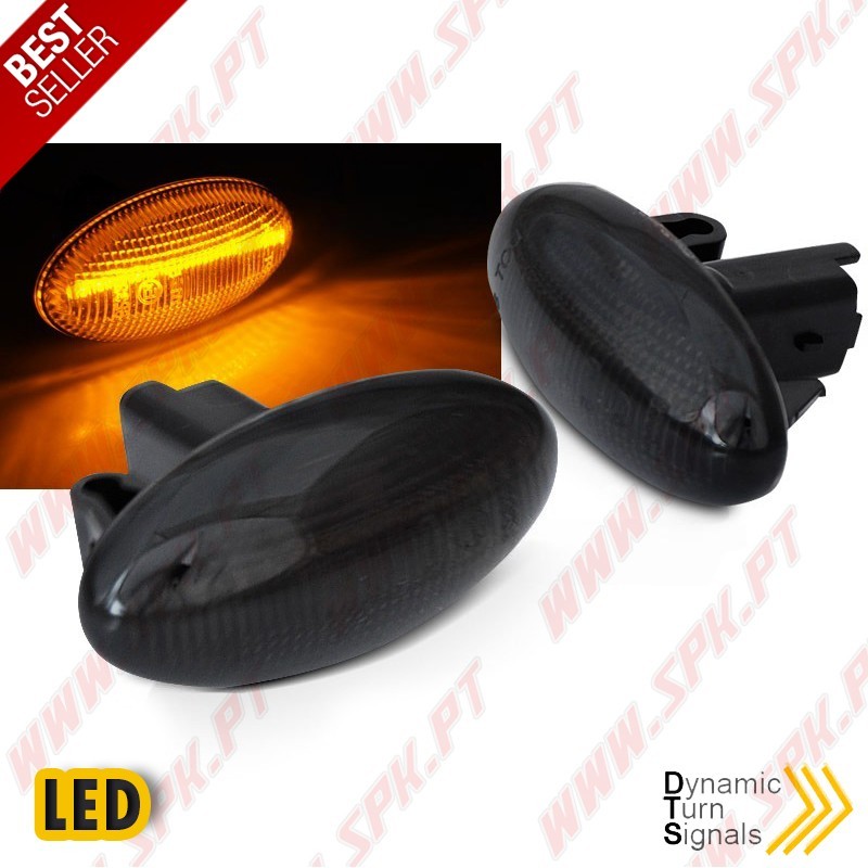Piscas Laterais LED Dynamic / Smoke - Peugeot 107 / 108 / 206 / 307 / Citroen C1 / C2 / C3 / C4 / C5 (2000-) Piscas Laterais LED Dynamic / Smoke - Peugeot 107 / 108 / 206 / 307 / Citroen C1 / C2 / C3 / C4 / C5 (2000-)