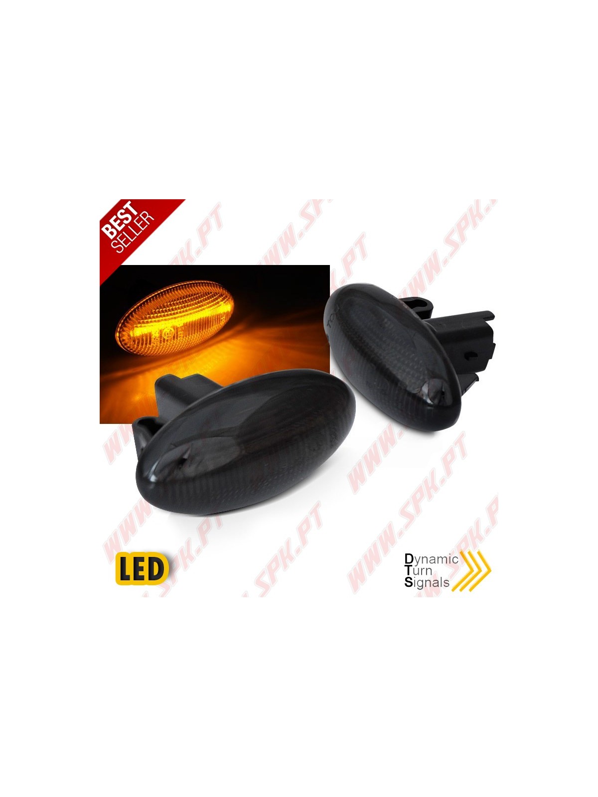 Piscas Laterais LED Dynamic / Smoke - Peugeot 107 / 108 / 206 / 307 / Citroen C1 / C2 / C3 / C4 / C5 (2000-) Piscas Laterais LED Dynamic / Smoke - Peugeot 107 / 108 / 206 / 307 / Citroen C1 / C2 / C3 / C4 / C5 (2000-)