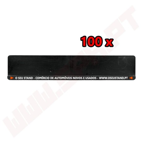 100 x Suportes de Matricula com a sua Publicidade