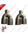 Ponteira de Escape Inox Look BMW - Dupla 2x75mm