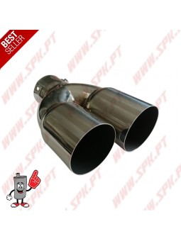 Ponteira de Escape Inox Look BMW - Dupla 2x75mm