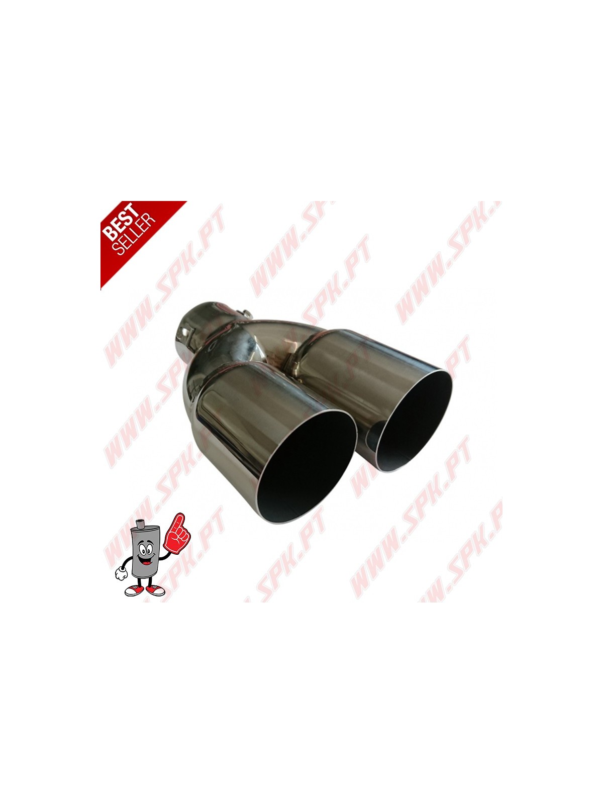 Ponteira de Escape Inox Look BMW - Dupla 2x75mm