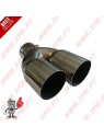 Ponteira de Escape Inox Look BMW - Dupla 2x75mm