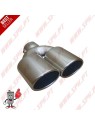 Ponteira de Escape Inox - Dupla Oval 2x 85X65mm Ponteira de Escape Inox - Dupla Oval 2x 85X65mm