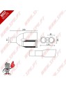 Ponteira de Escape Inox - Dupla Oval 2x 85X65mm Ponteira de Escape Inox - Dupla Oval 2x 85X65mm