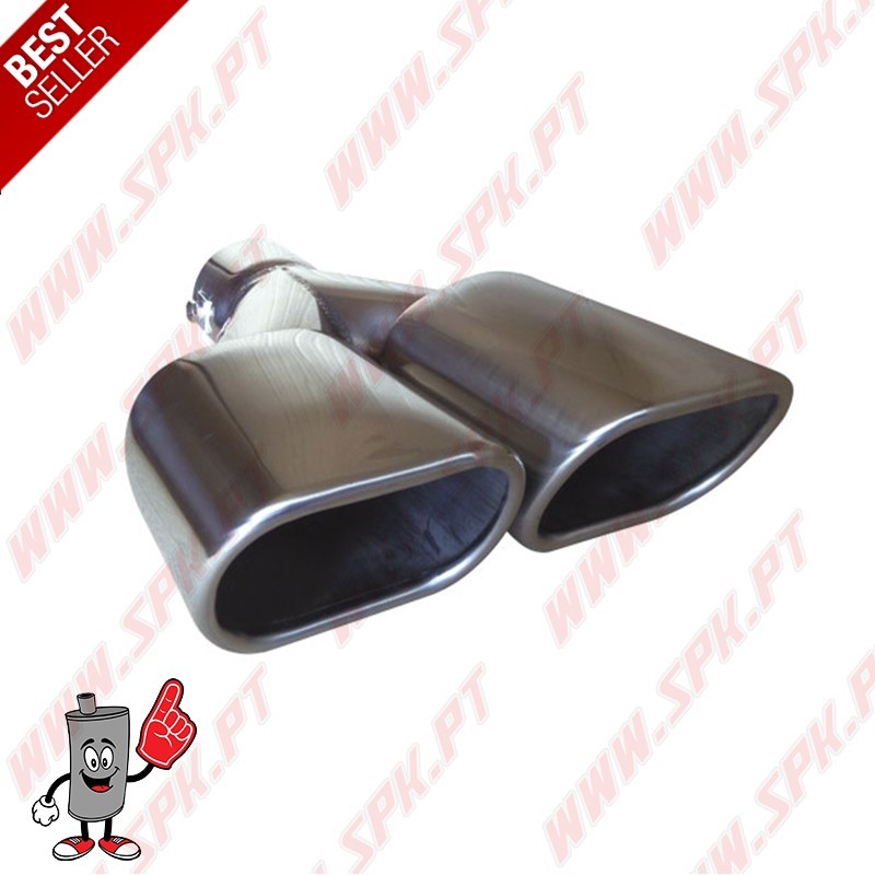 Ponteira de Escape Inox - Dupla Rectangular 2x 90X70mm