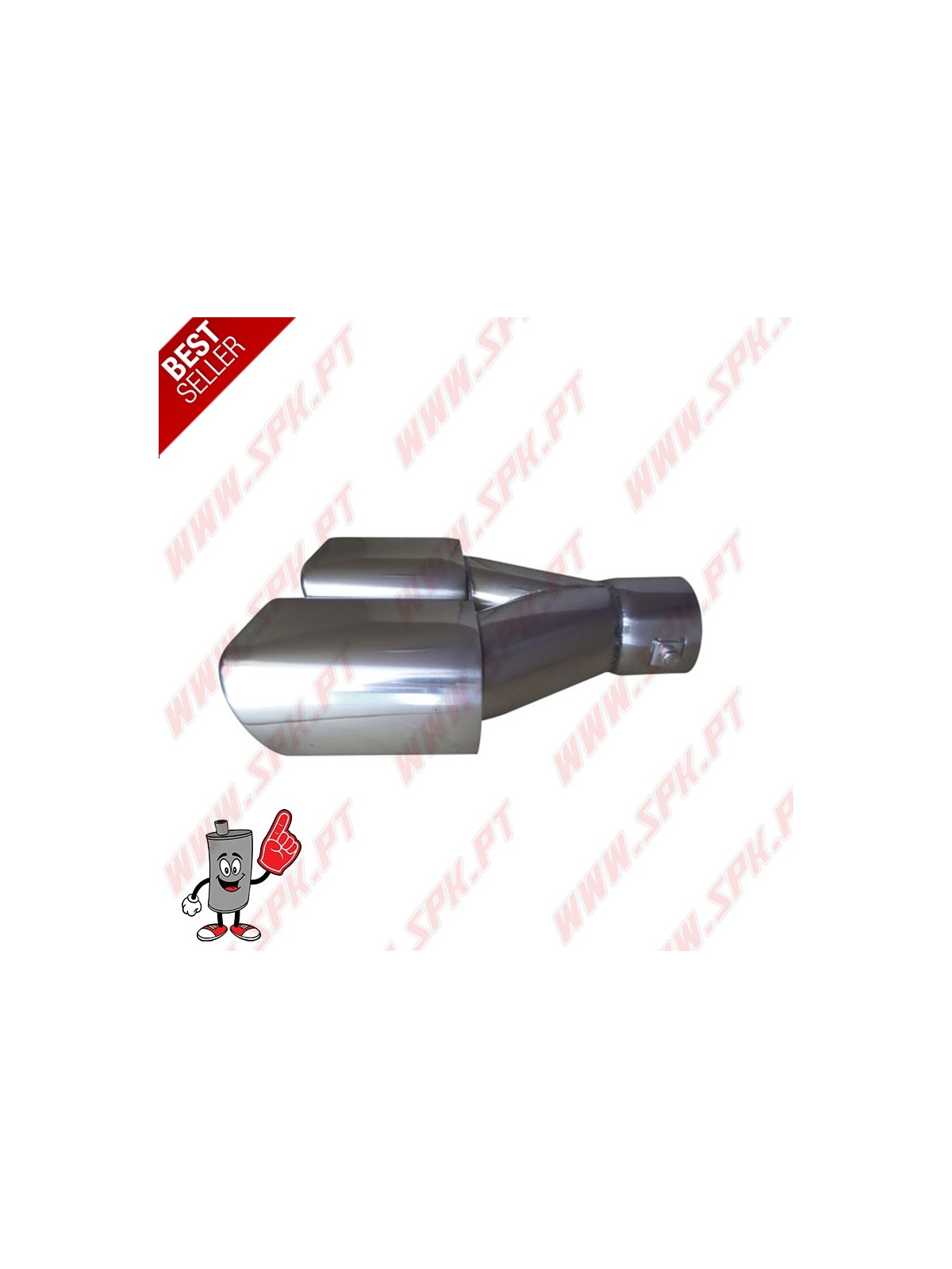 Ponteira de Escape Inox - Dupla Rectangular 2x 90X70mm