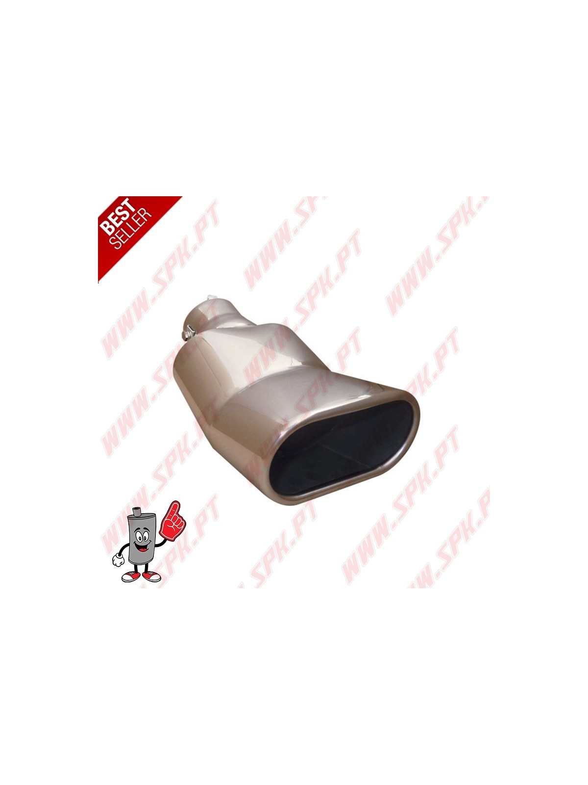 Ponteira de Escape Inox Look DTM - Rectangular 135X75mm