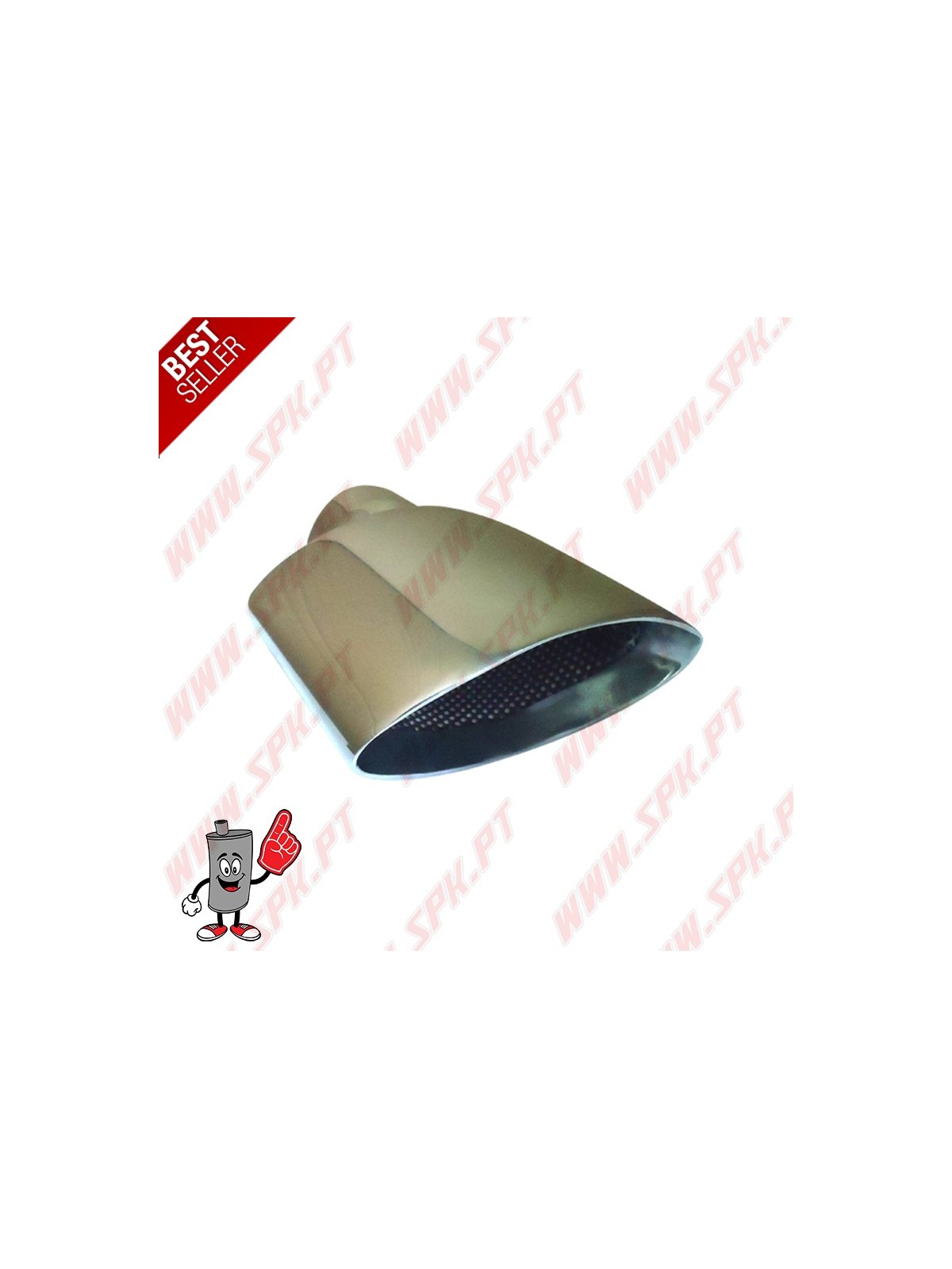 Ponteira de Escape Inox - Oval 152X75mm