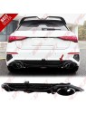 Difusor Traseiro + Ponteiras - Audi A3 8Y Hatchback (2020-)