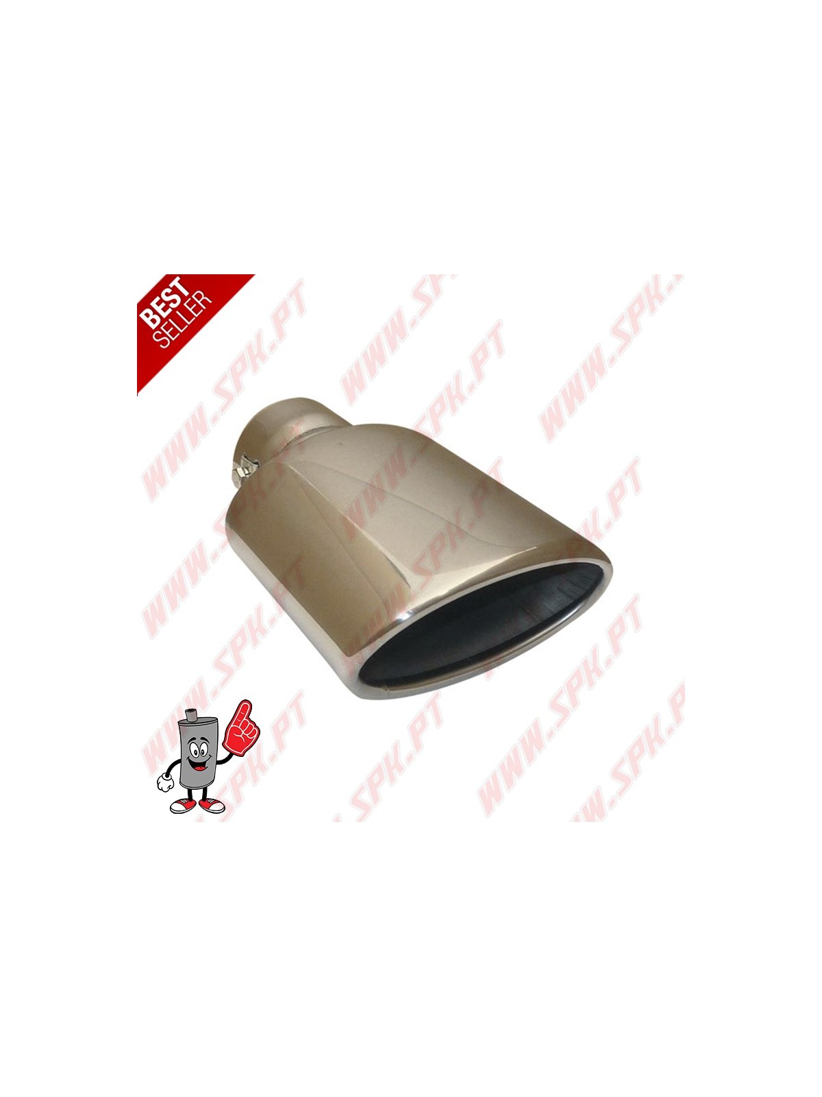 Ponteira de Escape Inox Look Cupra I - Oval 152X75mm