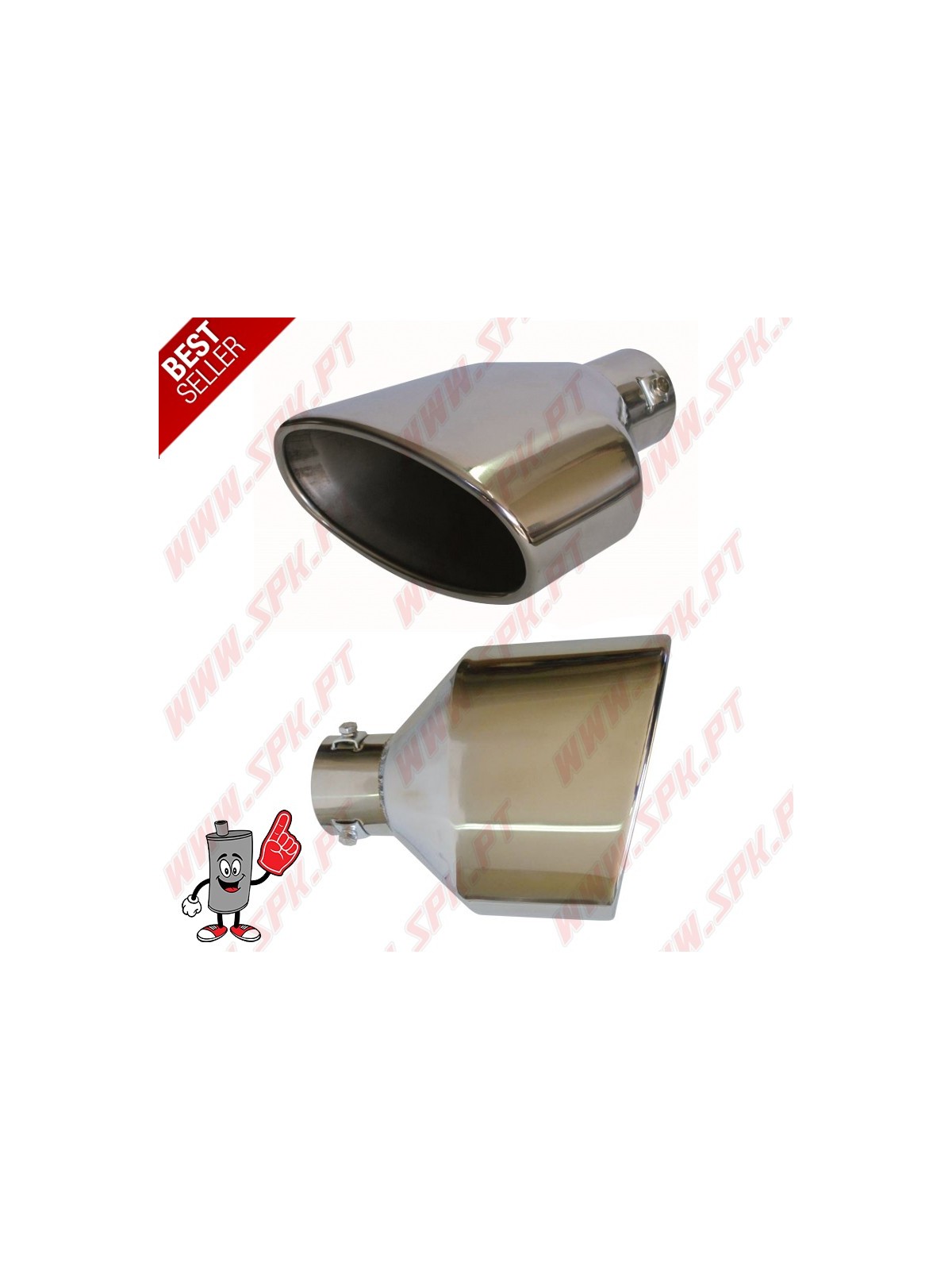 Ponteira de Escape Inox Look Cupra II - Oval 150X97mm