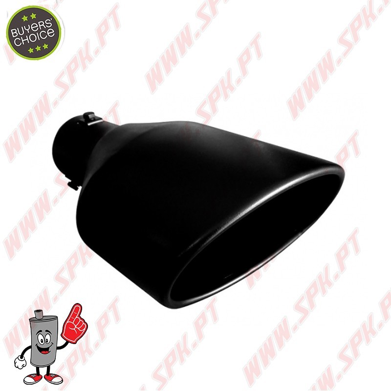 Ponteira de Escape Inox Look Black Edition Cupra II - Oval 150X97mm