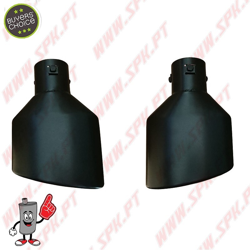 Ponteira de Escape Inox Look Black Edition Cupra II - Oval 150X97mm