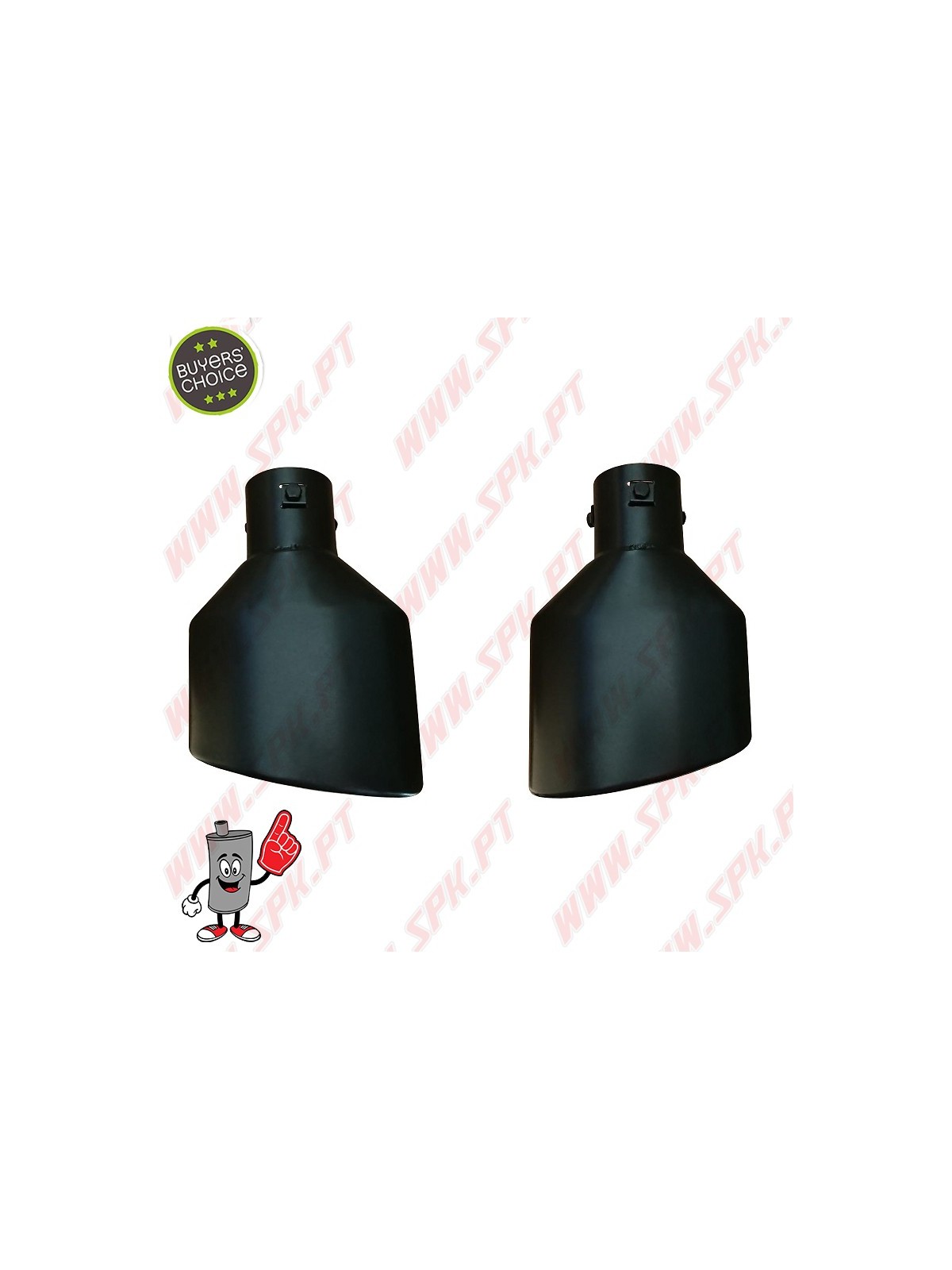 Ponteira de Escape Inox Look Black Edition Cupra II - Oval 150X97mm