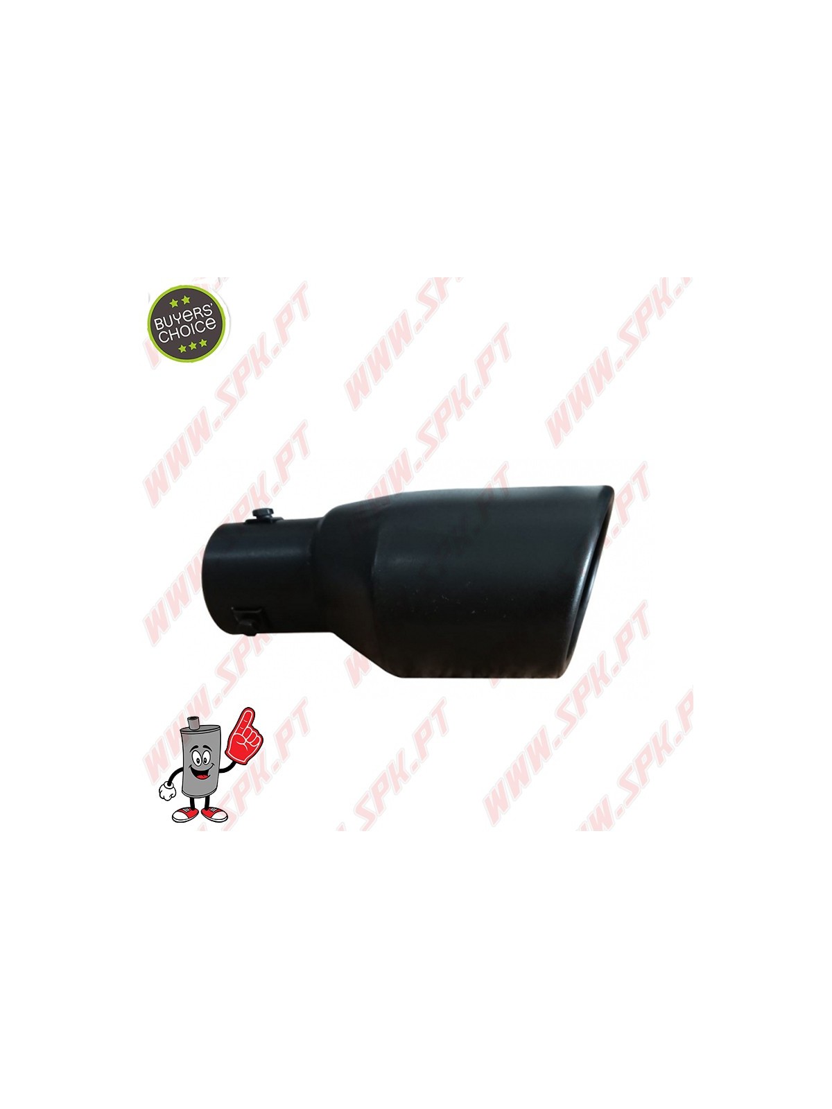 Ponteira de Escape Inox Look Black Edition Cupra II - Oval 150X97mm