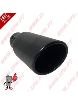 Ponteira de Escape Inox Black Edition - Redonda 90mm