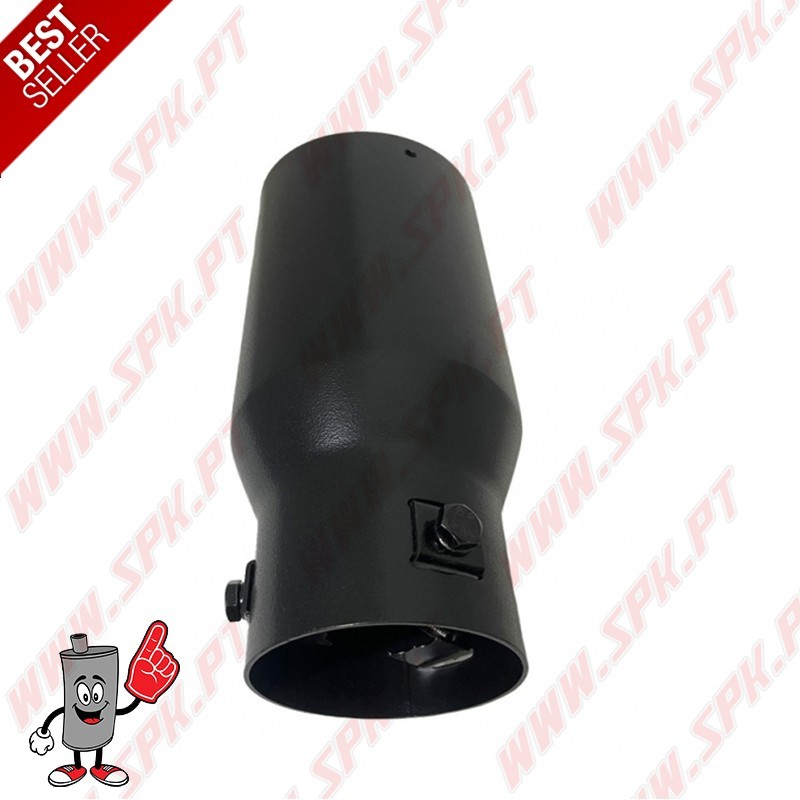 Ponteira de Escape Inox Black Edition - Redonda 90mm