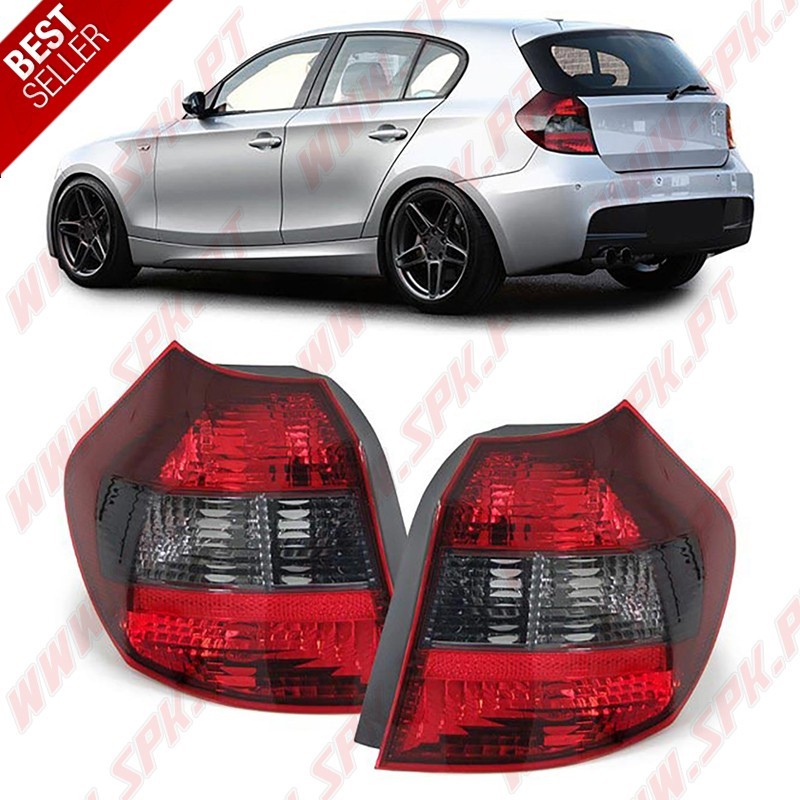 Farolins Look Cristal Red+Smoke - BMW E81 / E87 (2003-2007) Farolins Look Cristal Red+Smoke - BMW E81 / E87 (2003-2007)