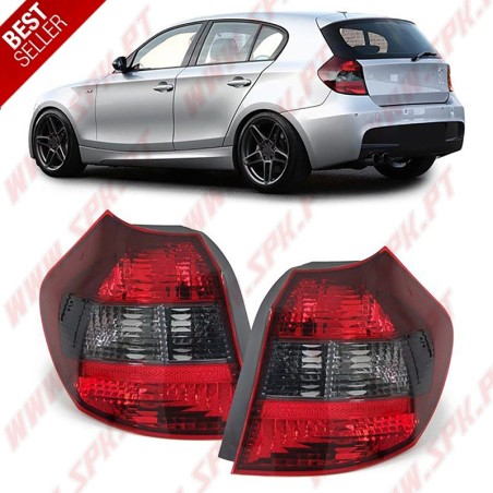 Farolins Look Cristal Red+Smoke - BMW E81 / E87 (2003-2007)