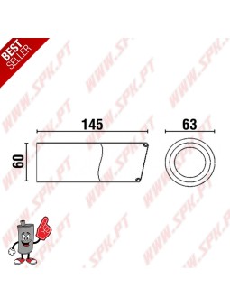 Ponteira de Escape Inox - Redonda 63mm