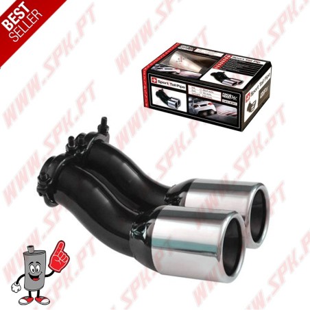 Ponteira de Escape Inox VAG Tdi - Dupla 2x76mm