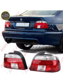 Farolins Look Cristal Red+Clear - BMW E39 Sedan (1996-2000)