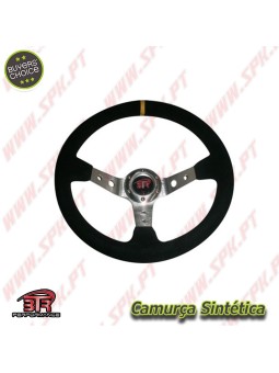 Volante C/Offset Camurça / Prata+Amarelo - Aplicação Universal